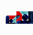 creative geometric wallpaper minimal abstract vector image vector image