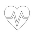 heart beat health care medical vector image