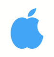 beautiful apple logo glyph icon vector image