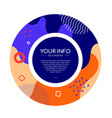 colorful abstract brochure - modern flat design vector image