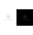 luxury and modern aj logo design 2 vector image vector image