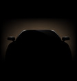 silhouette of a automotive car vector image vector image