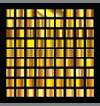 golden squares collection gold background texture vector image vector image