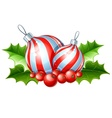 christmas decoration of ball vector image vector image