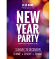 new year party design banner event celebration vector image