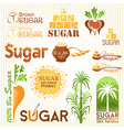 sugar icons vector image