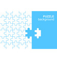 white details puzzle on blue background vector image