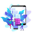 concept of business blogging vector image