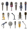 record microphone audio podcast concert vector image vector image