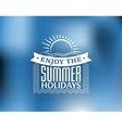 summer holidays poster or banner vector image vector image