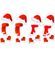 christmas set vector image