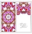 decorative label card for vintage design ethnic vector image