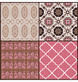 set of vintage tiles backgrounds vector image