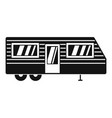 trailer house icon simple style vector image