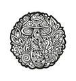 psychedelic magic mushrooms vector image