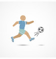 soccer player vector image