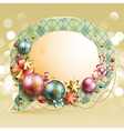christmas vintage bubble vector image vector image