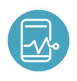 smartphone digital consultation medical and health vector image vector image
