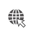 world wide web icon design template vector image vector image