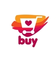 shopping logo vector image