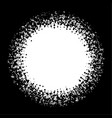 black background with empty circle vector image