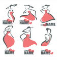 fashion logo vector image vector image