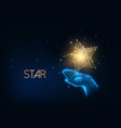 futuristic people award excellence concept vector image