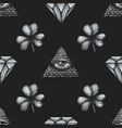 hand drawn engraving pattern vector image vector image