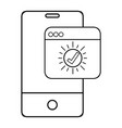 technology smartphone cartoon vector image