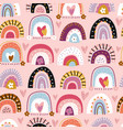 childish seamless pattern with abstract hand drawn vector image