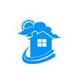 simple dream home logo symbol graphic design vector image