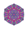 abstract flower mandala decorative ethnic element vector image