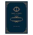 save date template luxury premium wedding vector image