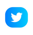 twitter social media icon logo design symbol vector image