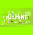 easter egg hunt vector image vector image