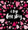 happy valentine s day design for holiday greeting vector image