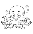 octopus outline vector image