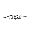 2020 brush calligraphy inscription vector image