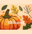happy thanksgiving poster vector image