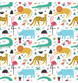 cute seamless pattern with hand drawn african vector image vector image