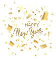 confetti happy new year vector image vector image