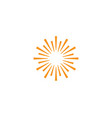 sun logo vector image