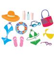 beach things vector image