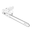 chain saw rendering 3d vector image