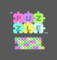 children s font in cartoon style colorful vector image