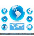 earth globes vector image
