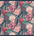beautiful seamless pattern with tropical jungle vector image vector image