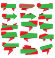 set of christmas decorative paper labels vector image