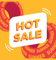 hot summer sale special offer banner for business vector image vector image