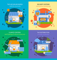 smart house colored icon set vector image